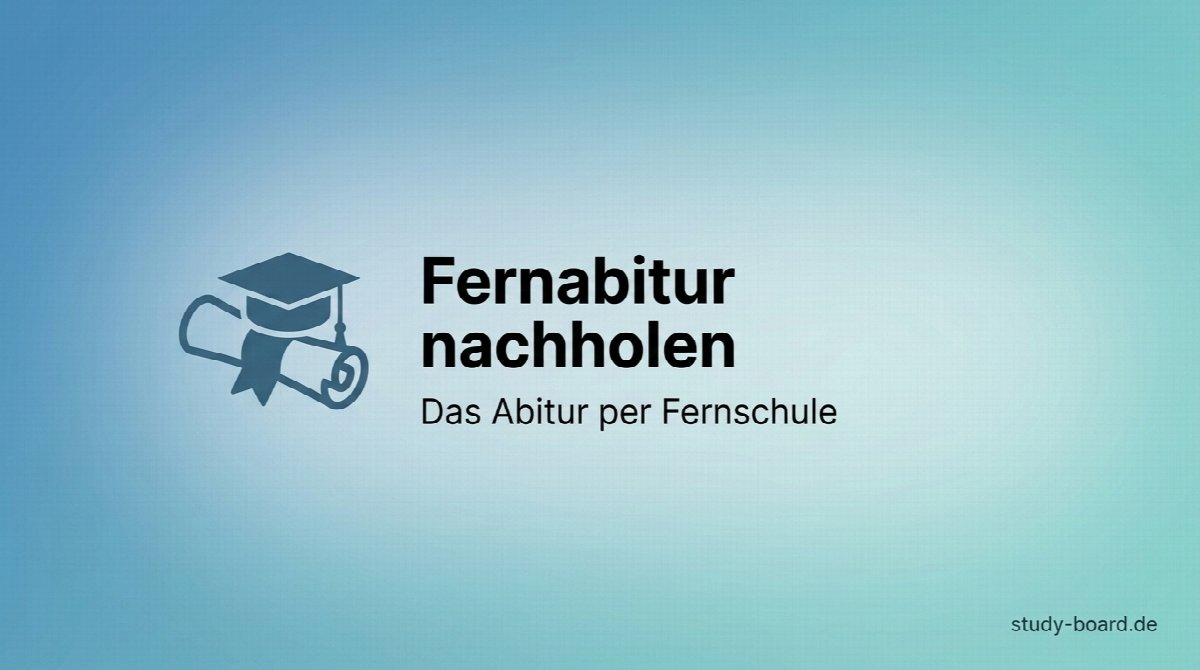 Fernabitur per Fernschule nachholen