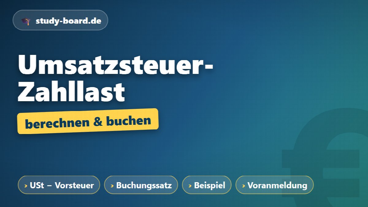 Umsatzsteuer-Zahllast berechnen und buchen