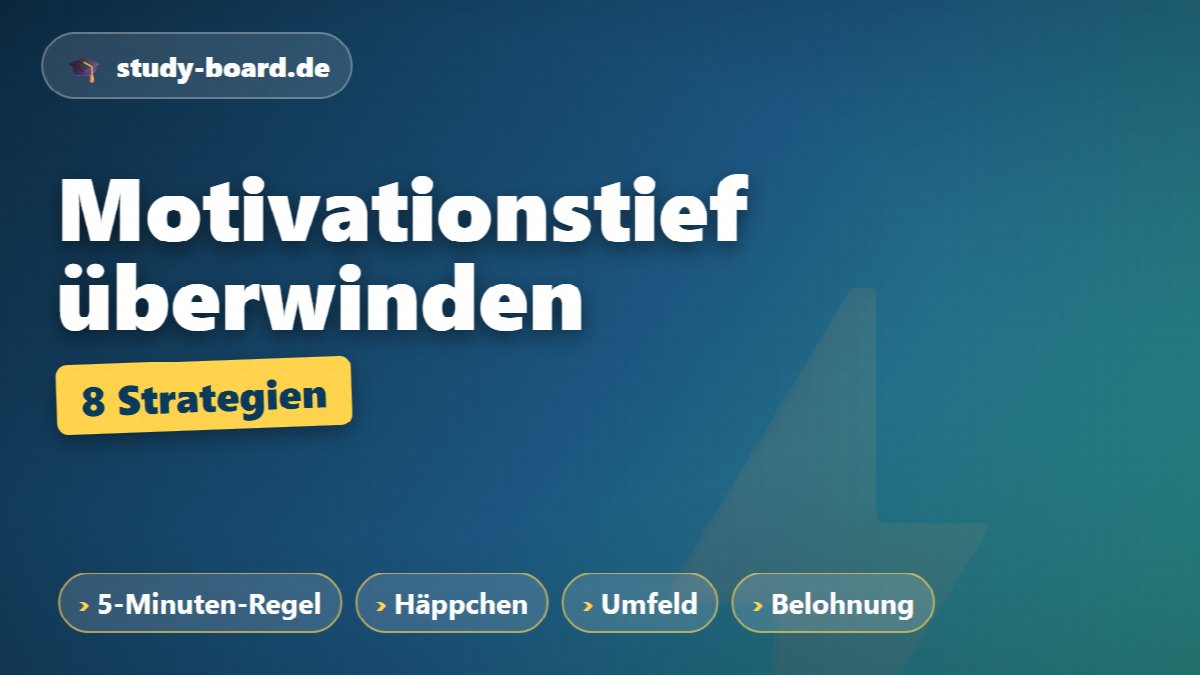 Motivationstief im Studium überwinden