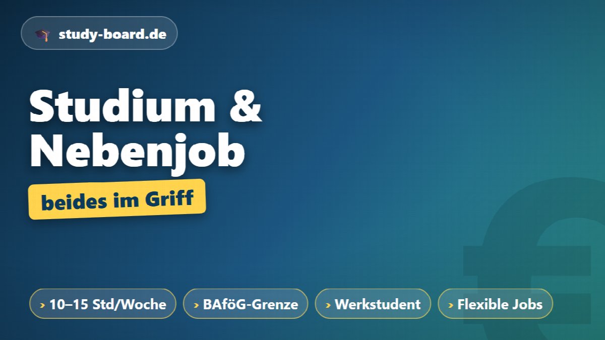 Studium und Nebenjob vereinbaren