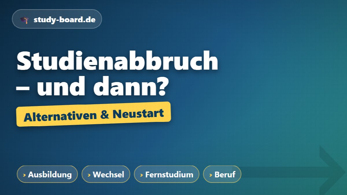 Studienabbruch – und dann? Alternativen