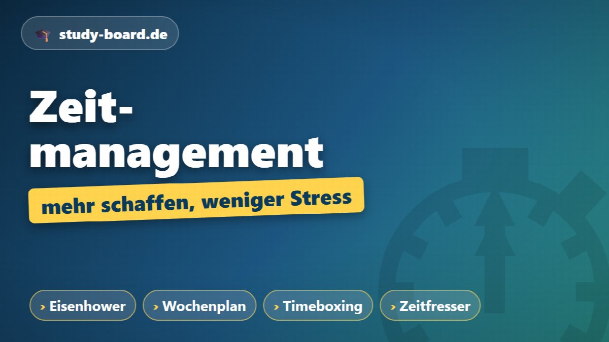 Zeitmanagement im Studium