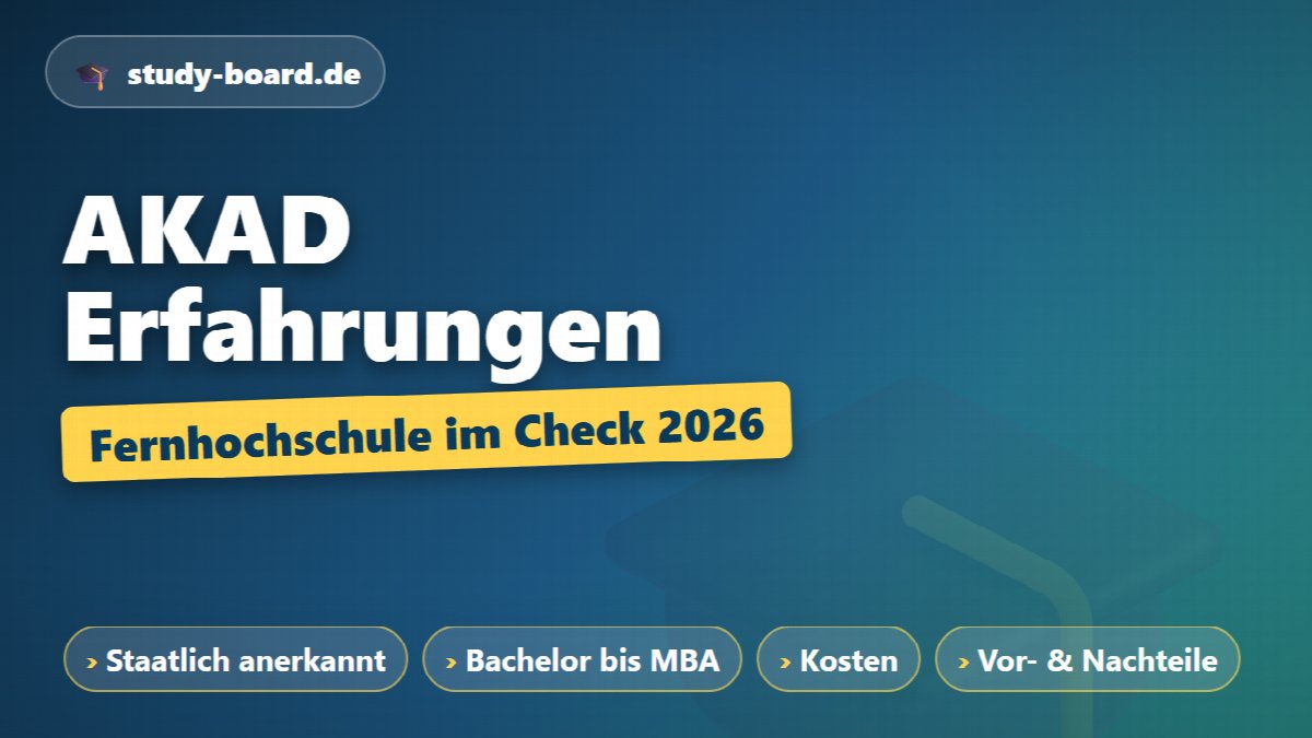 AKAD University Erfahrungen 2026 – Fernhochschule im Check