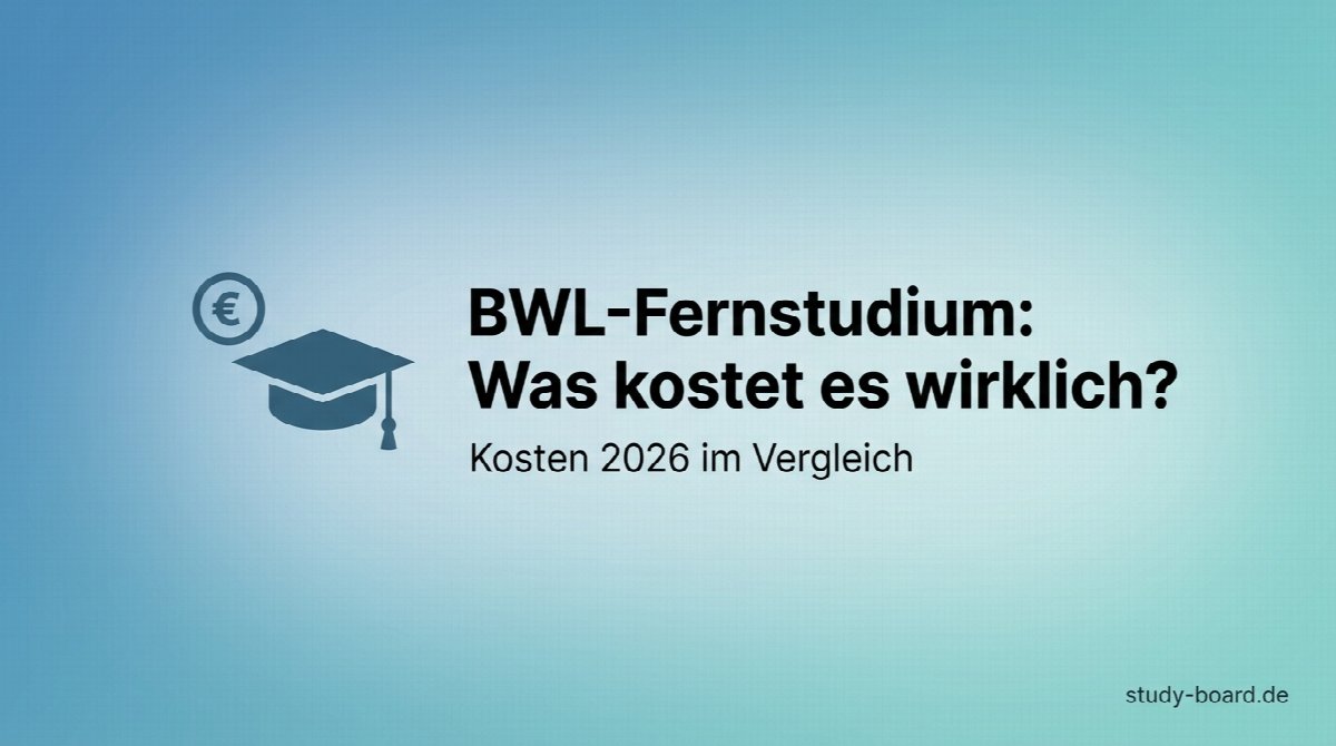 BWL-Fernstudium Kosten 2026 im Vergleich